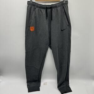 Nike Clemson Tigers Men's Dri-Fit Jogger Sweatpants Size MEDIUM Gray